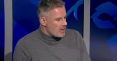 Jamie Carragher predicts Liverpool, Arsenal, and Man City to win the Premier League.