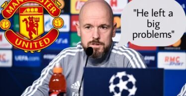 "He is to blame for every issue we have right now": Erik ten Hag names the former manager of Man United who left him with major issues that are currently harming the team.