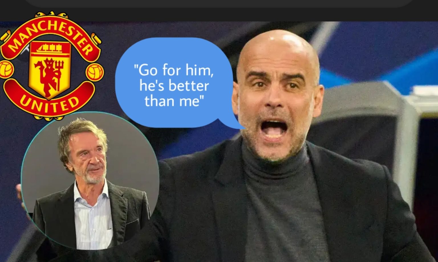 Sincerely, I believe he is superior. Erik ten Hag will be replaced by the Manager at Man United. It's better, according to Pep Guardiola.