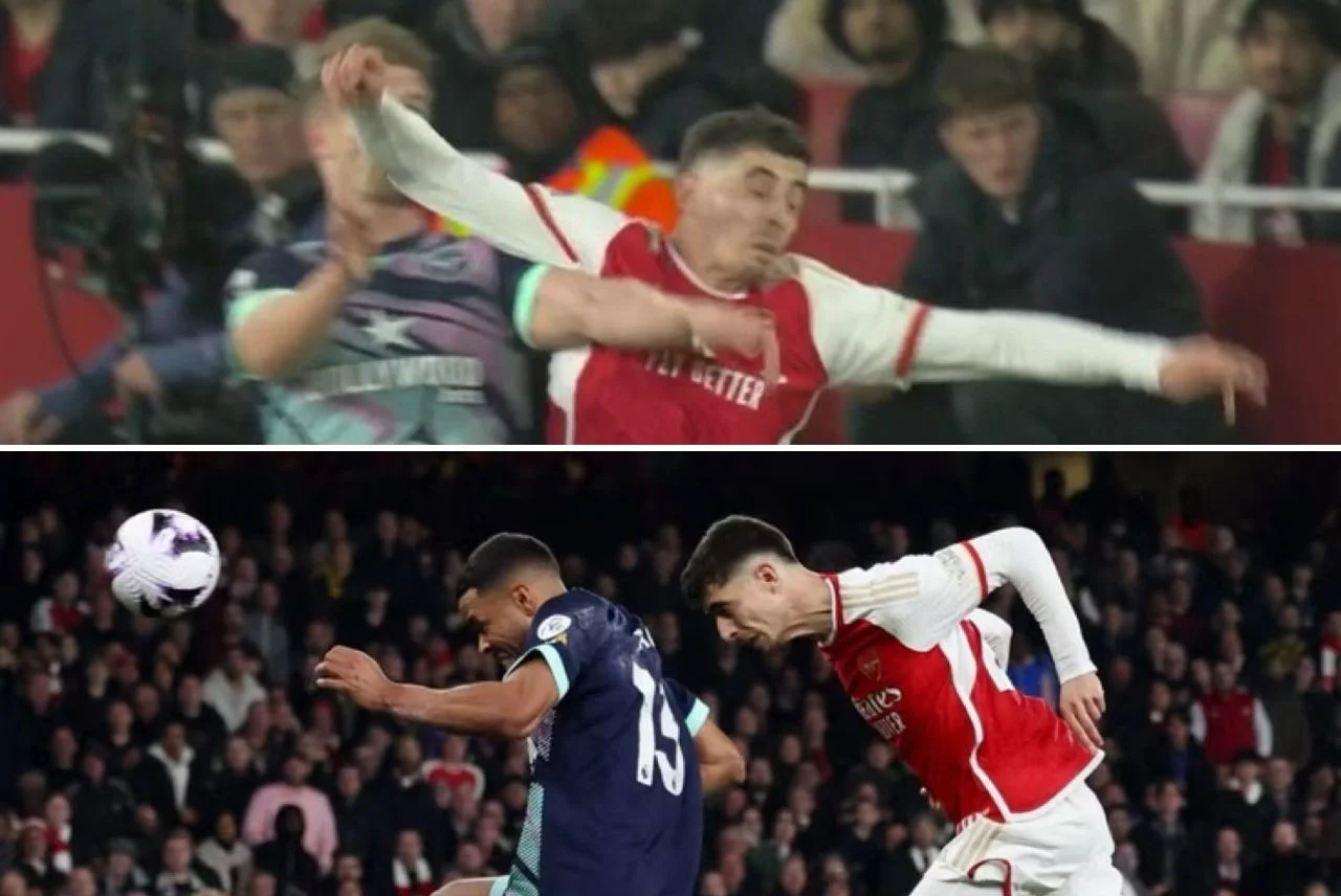 The forward dived and was lucky to be on the field, but he scored the game-winning goal in a 2-1 Premier League victory.

There are those who believe that Kai Havertz of Arsenal ought to have been sent off for his "clear act of simulation" prior to winning the match 2-1 against Brentford.

On March 9, the German international's goal put Arsenal atop the Premier League standings in the 86th minute. He avoided receiving a second yellow card for jumping before doing this.

In the final moments of the first half, the former Chelsea player elbowed Kristoffer Ajer, earning him his first yellow card. After what appeared to be a collision with Nathan Collins, he eventually went down in the penalty box.

The two players barely made any contact with one another, according to the incident's replays. It has now been determined by the Key Match Incidents (KMI) Panel that Havertz ought to have received a second yellow card for his behavior.

Kai Havertz ought to have been dismissed from the Brentford game.

"A blatant deception"