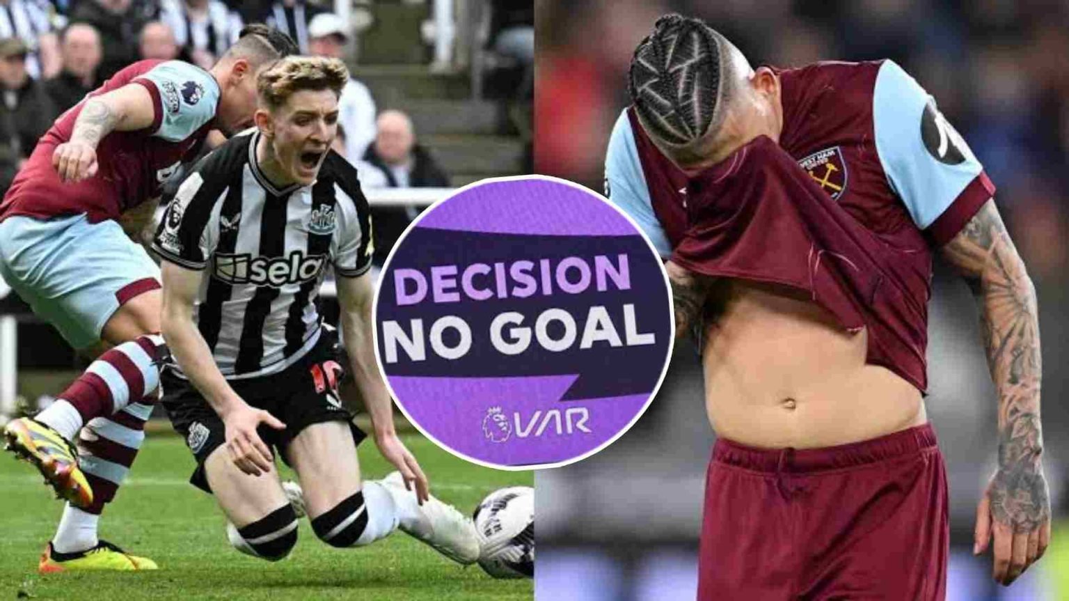 LEAKED – Pundit slams Anthony Gordon, reveals David Moyes lose to Newcastle because Referee and VAR CHEATED West Ham with this key incident in the second half