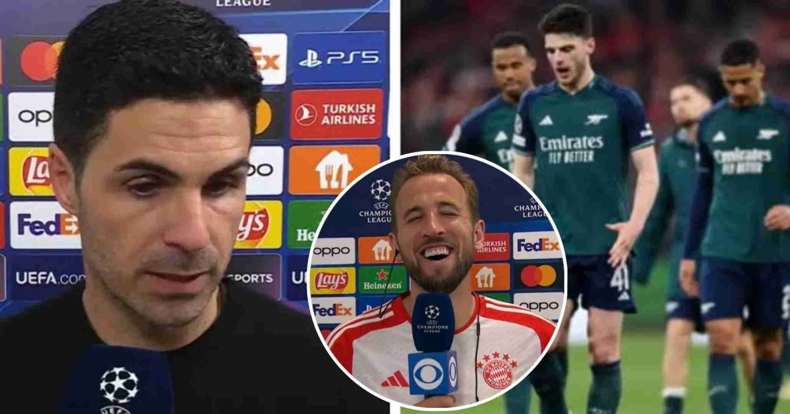 Mikel Arteta tells Thomas Tuchel and Harry Kane WHY mediocre Bayern Munich were able to narrowly defeat Arsenal as he admits reason behind Gunners eliminations from the Champions League