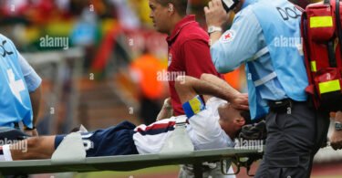 Sad News Manchester City player was injured in England Era Today against solvakia 😭😭😭.