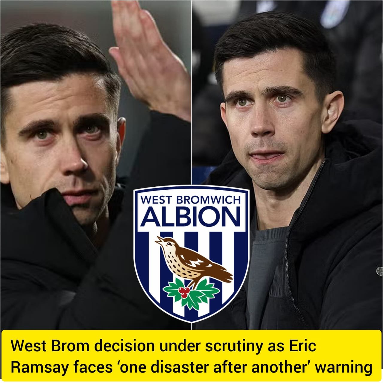 West Brom's decision is under investigation as Eric Ramsay faces 'one ...